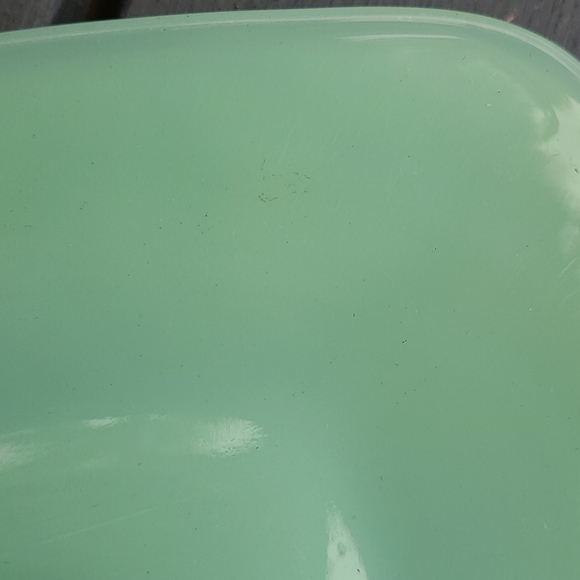 Fire-King Jade-ite - "Charm" Saucer - Picture 3 of 4